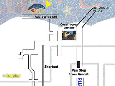 Mapa localização Desert Rose - Canoa Quebrada
