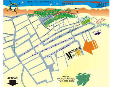 Mapa de Canoa Quebrada 