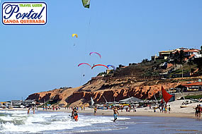 Praia principal de Canoa Quebrada
