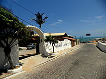 Vista para o mar na Pousada LUa Morena - Canoa Quebrada